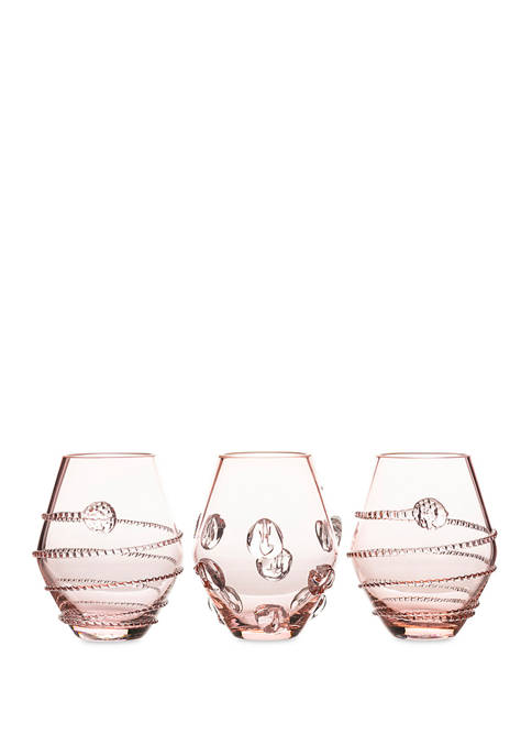 Set of 3 Assorted Mini Pink Vases