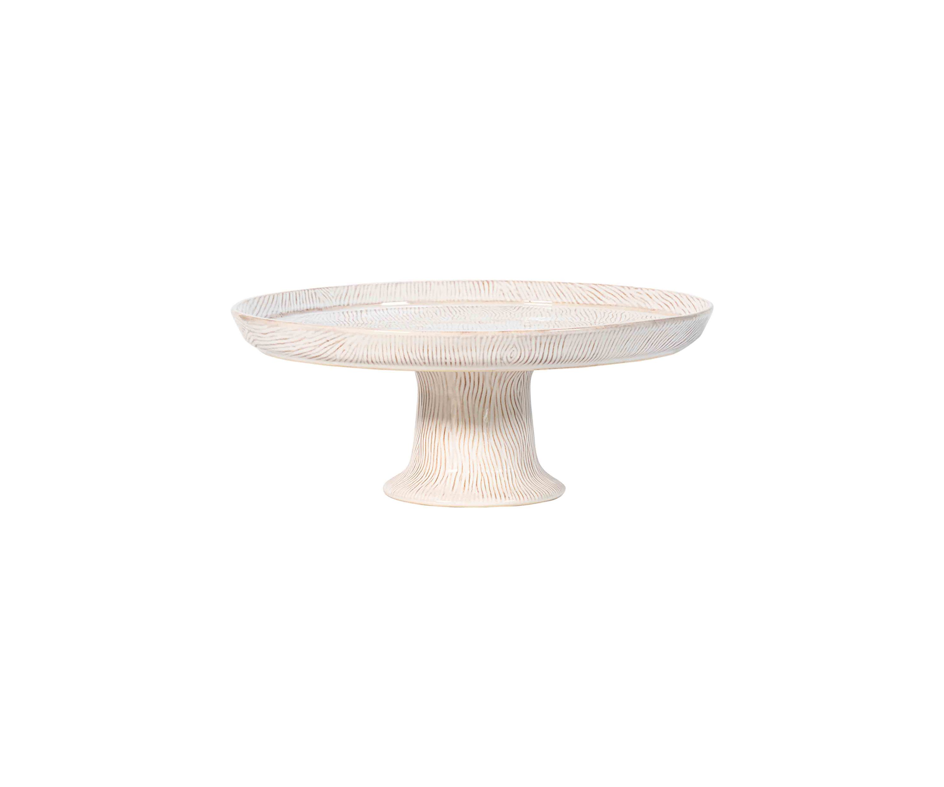 Blenheim Oak Cake Stand - Whitewash