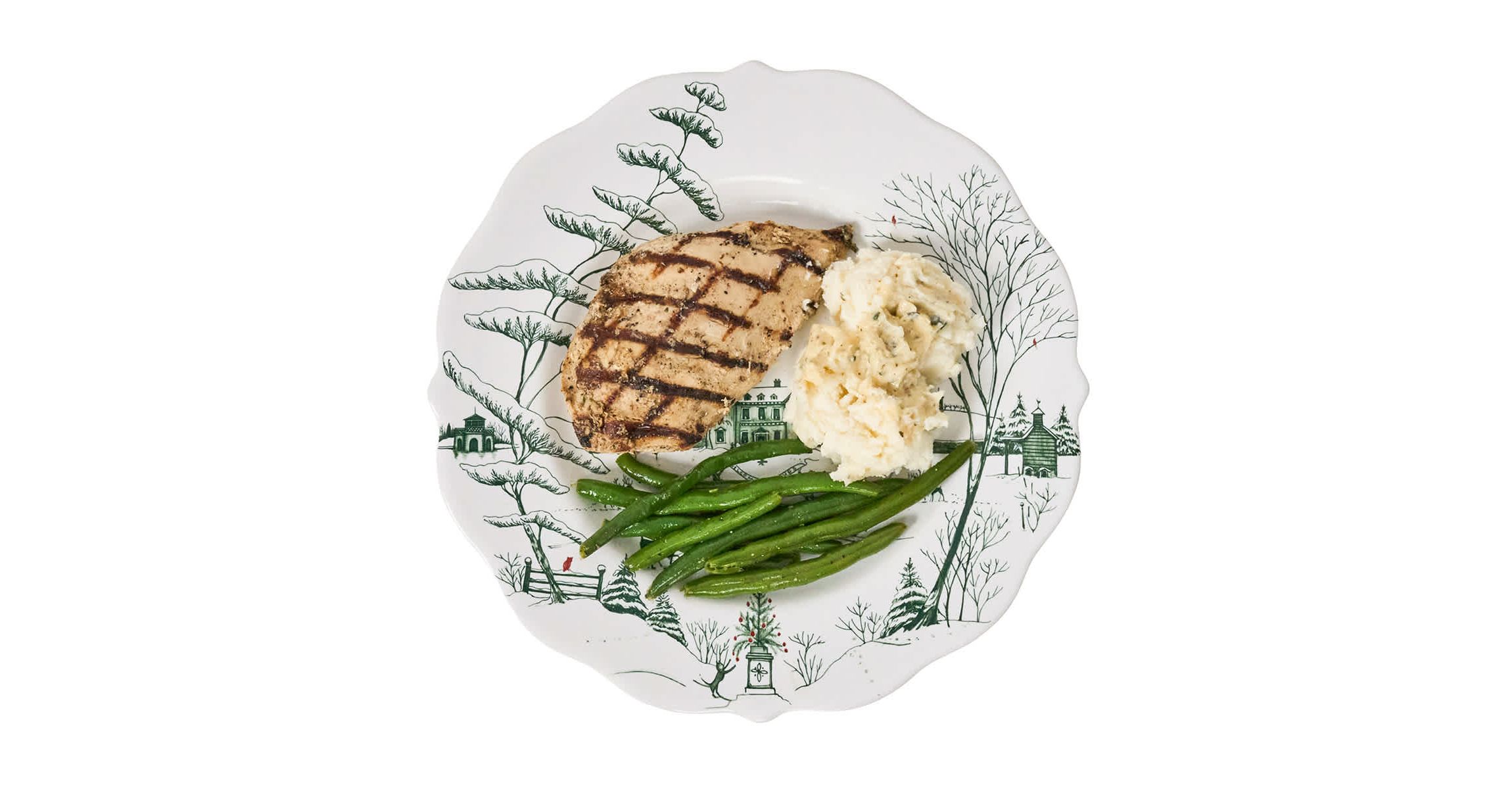 Country Estate Winter Frolic Dinner Plate - Evergreen