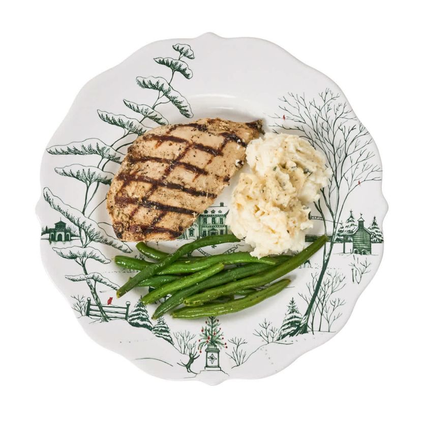 Country Estate Winter Frolic Dinner Plate - Evergreen