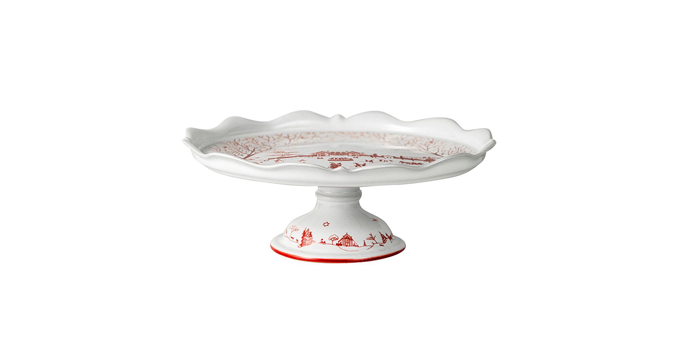 Country Estate Winter Frolic Cake Stand