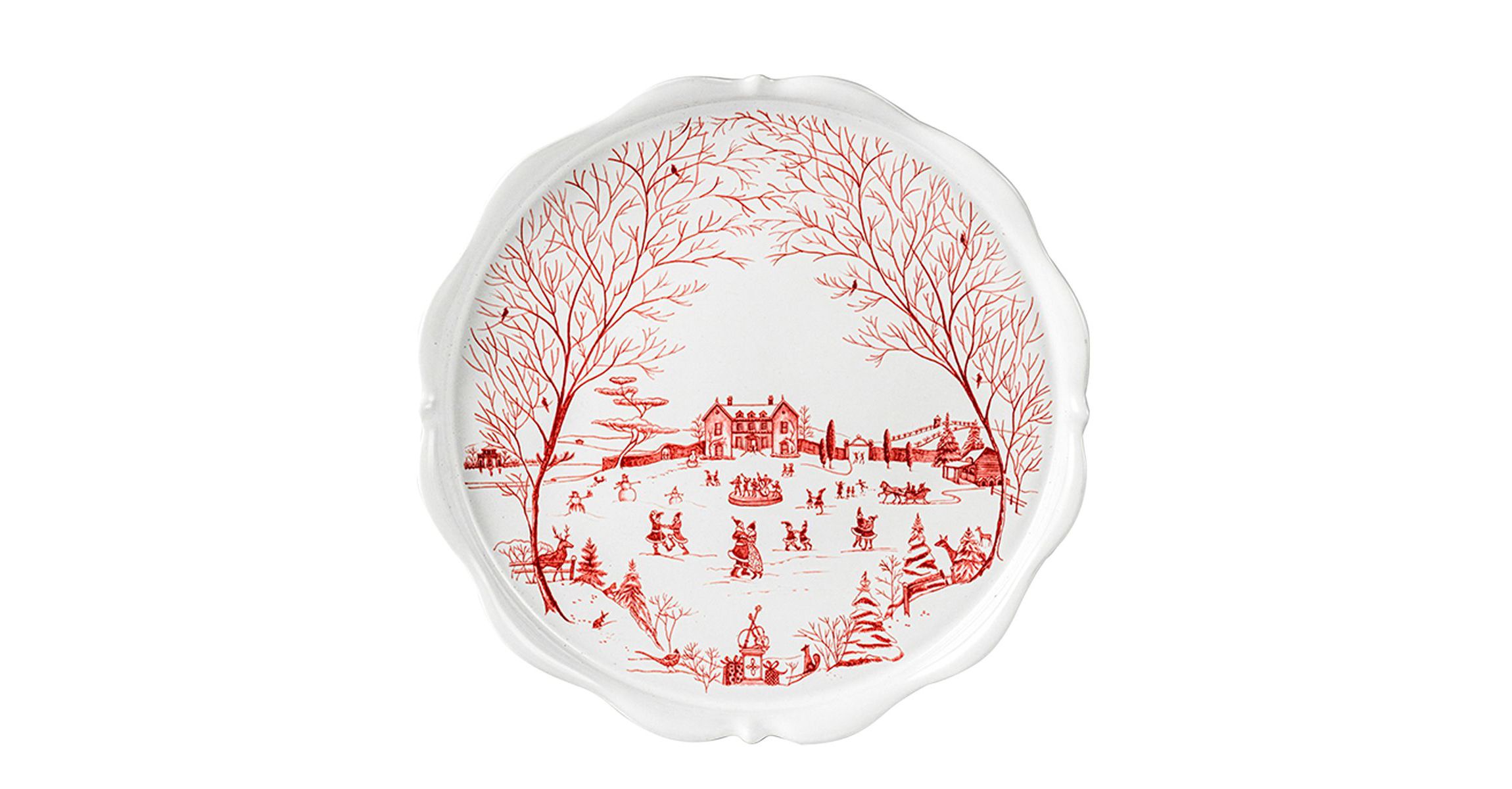 Country Estate Winter Frolic Cake Stand