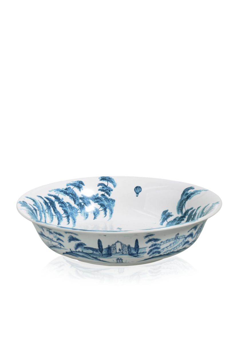 Country Estate Delft Blue 13-in. Serving Bowl Kite Fliers