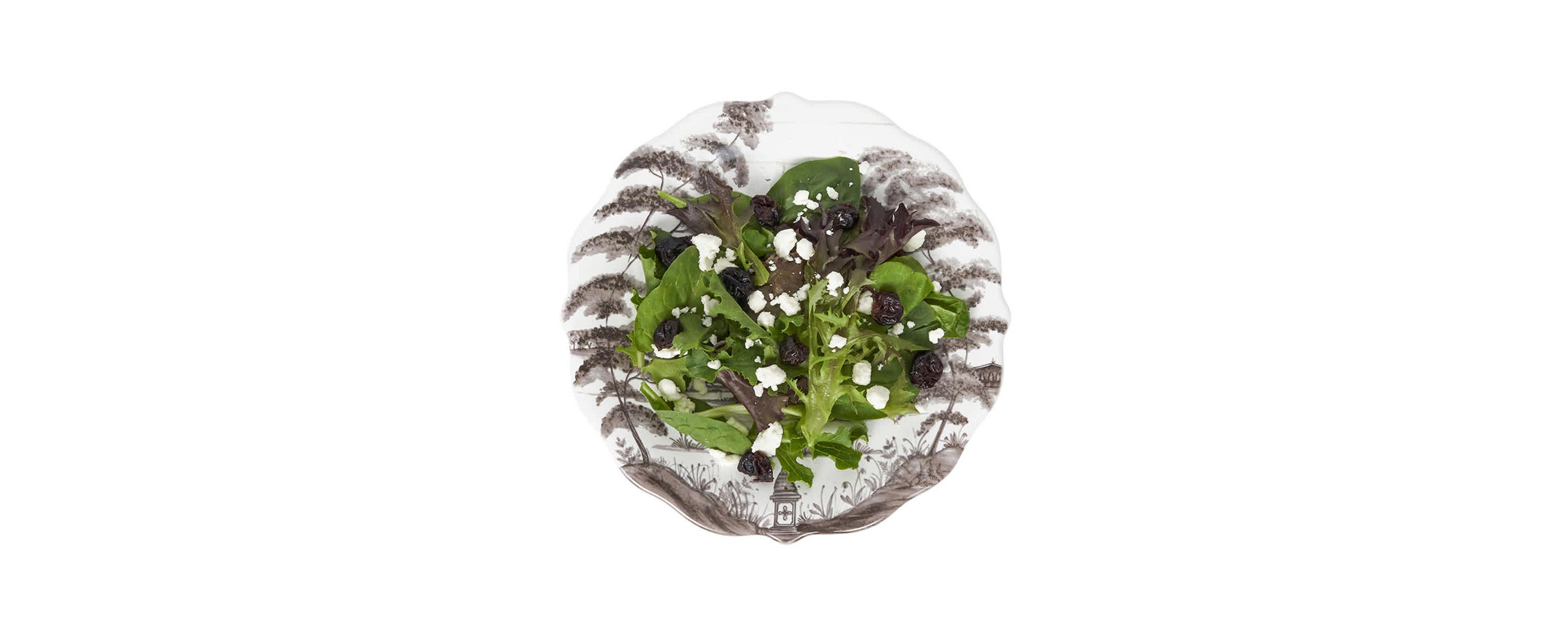 Country Estate Party Plate Assorted Set/4 - Flint Grey