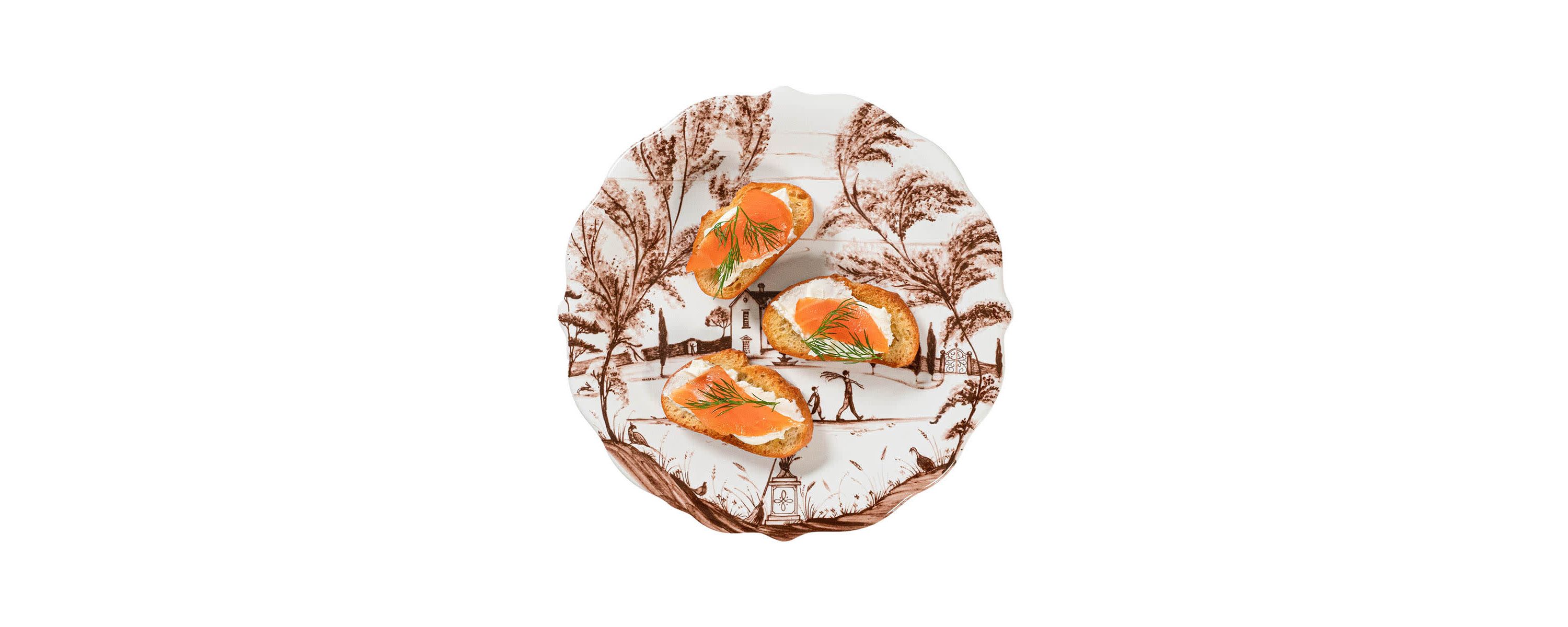 Country Estate Harvest Party Plate Assorted Set/4