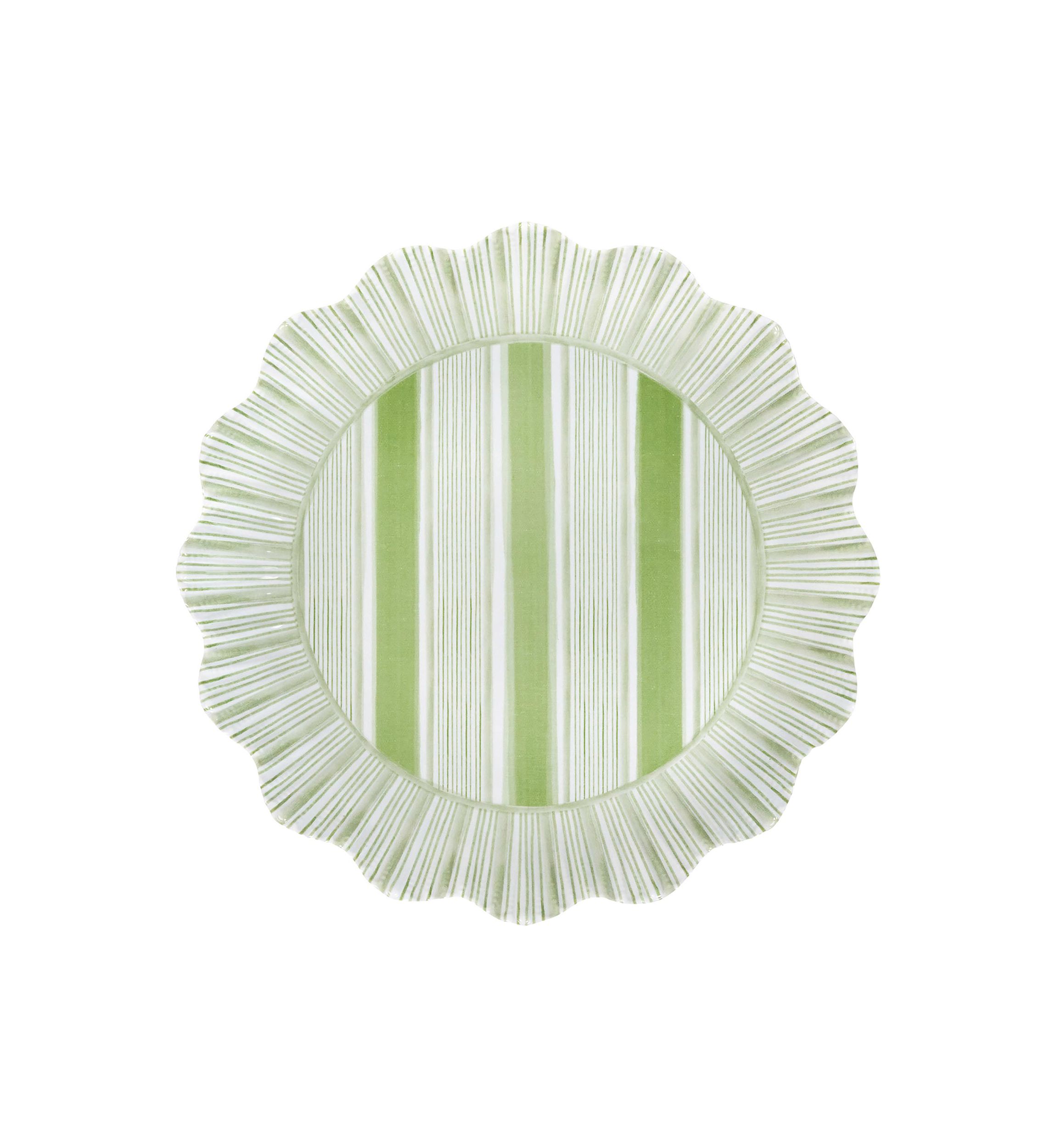 Set of 4 Cabana Striped Dessert/Salad Plates