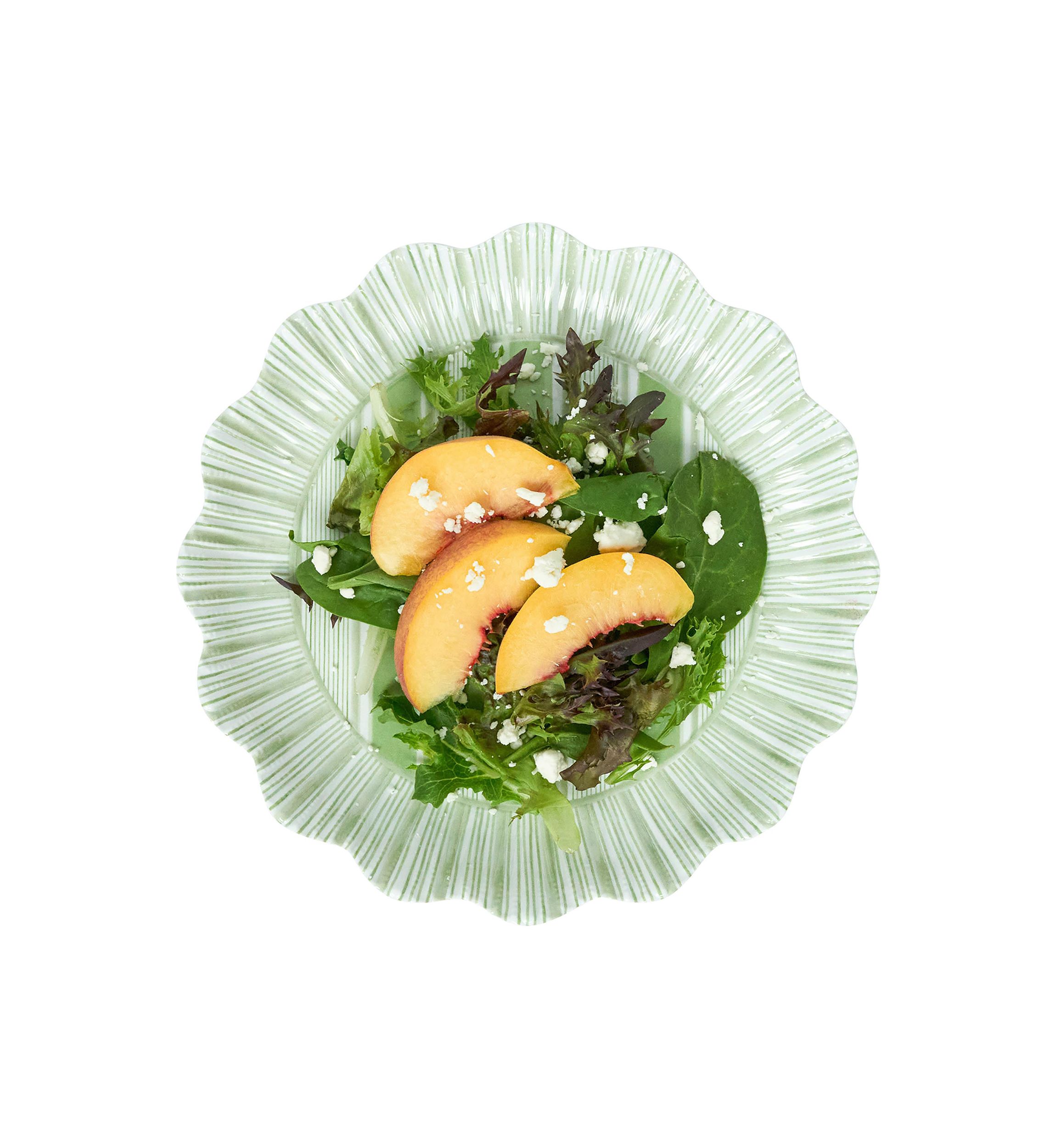 Set of 4 Cabana Striped Dessert/Salad Plates