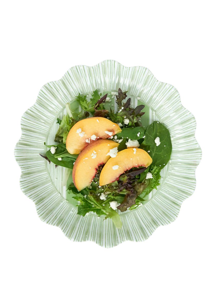 Set of 4 Cabana Striped Dessert/Salad Plates