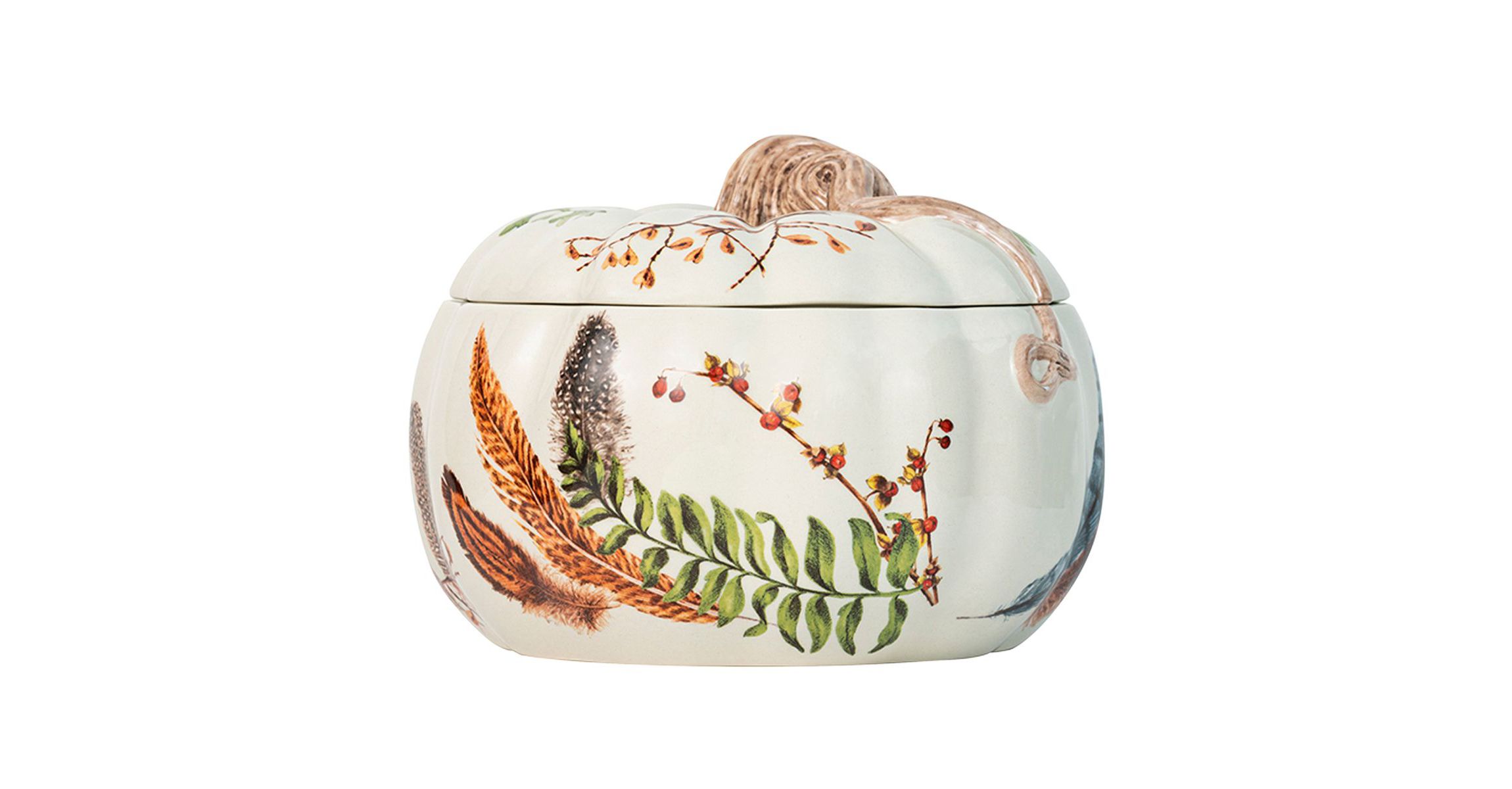 Forest Walk 9" Pumpkin with Lid