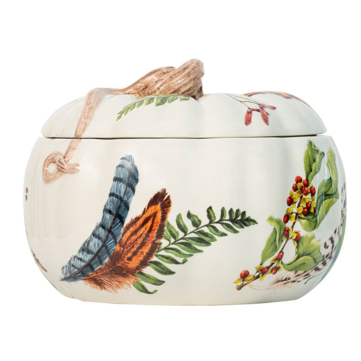 Forest Walk 9" Pumpkin with Lid