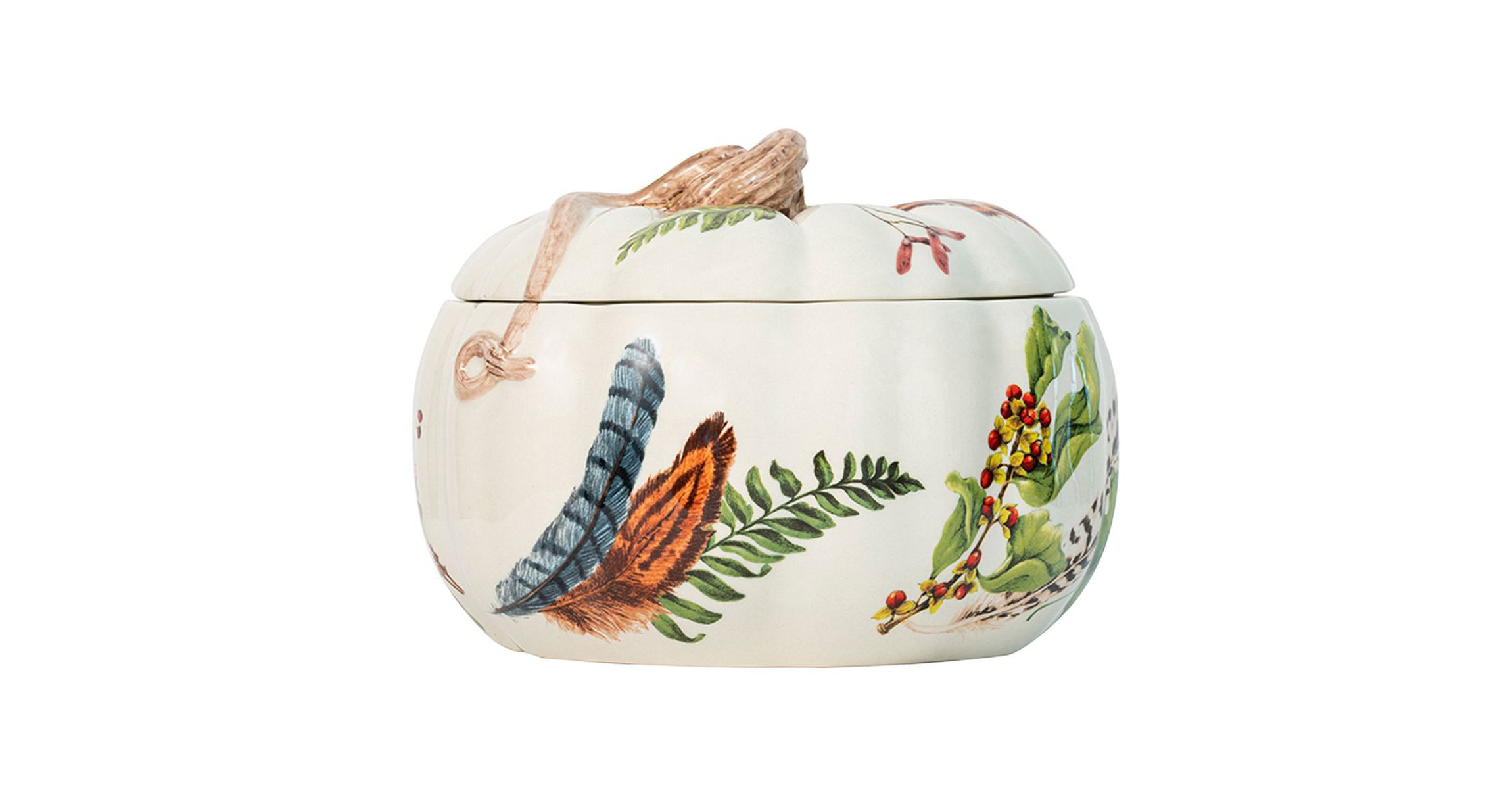 Forest Walk 9" Pumpkin with Lid