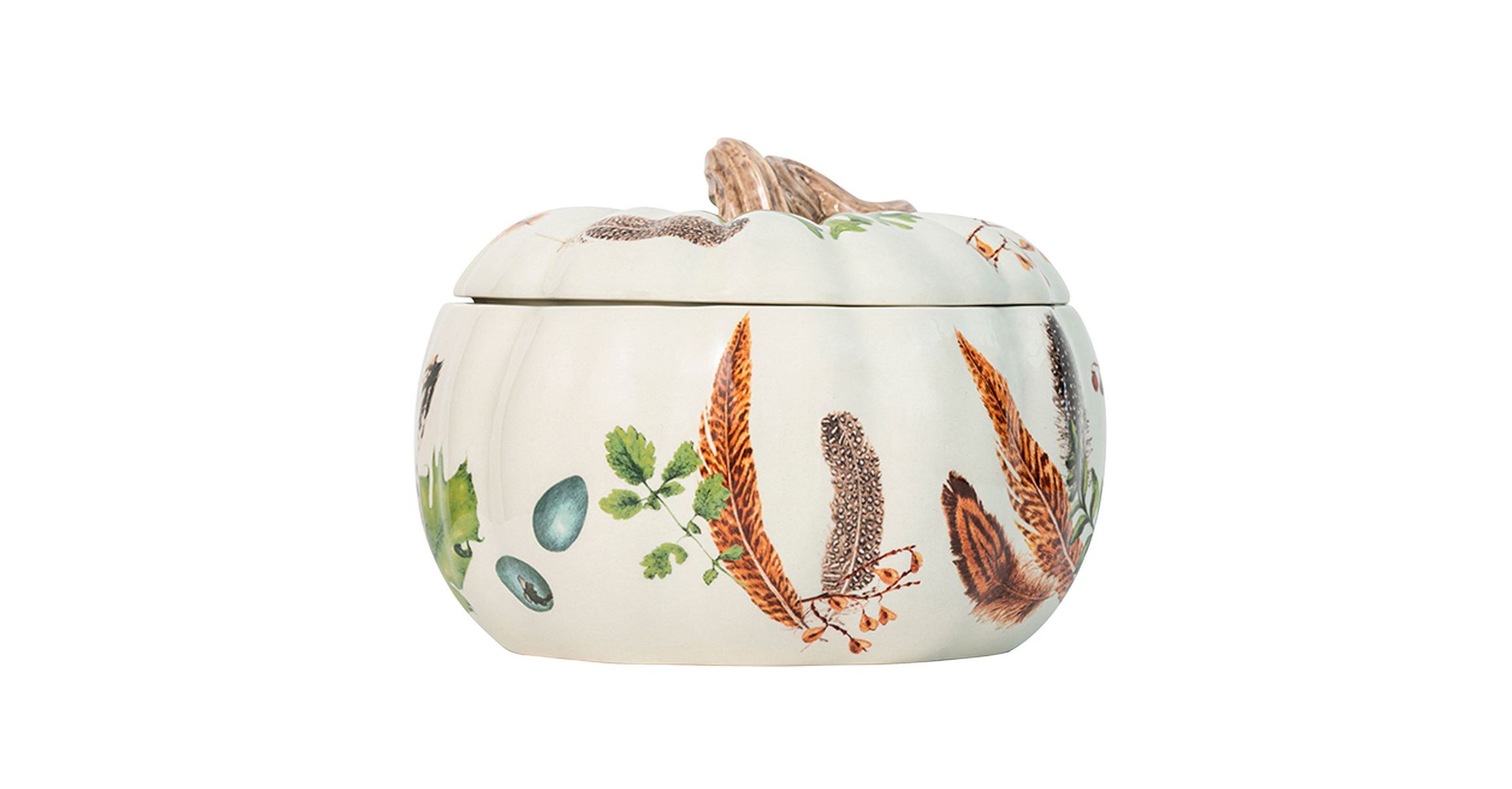 Forest Walk 9" Pumpkin with Lid