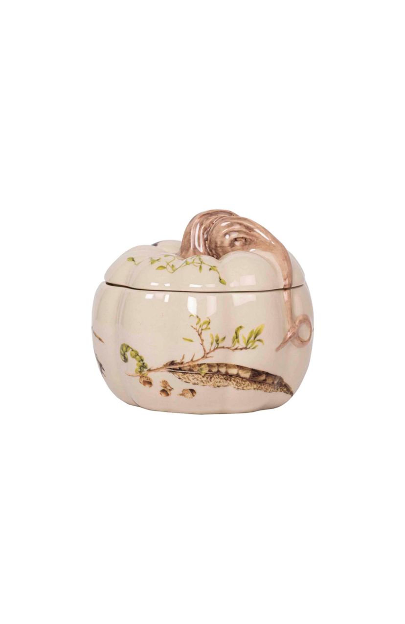 Forest Walk Pumpkin Soup Bowl with Lid