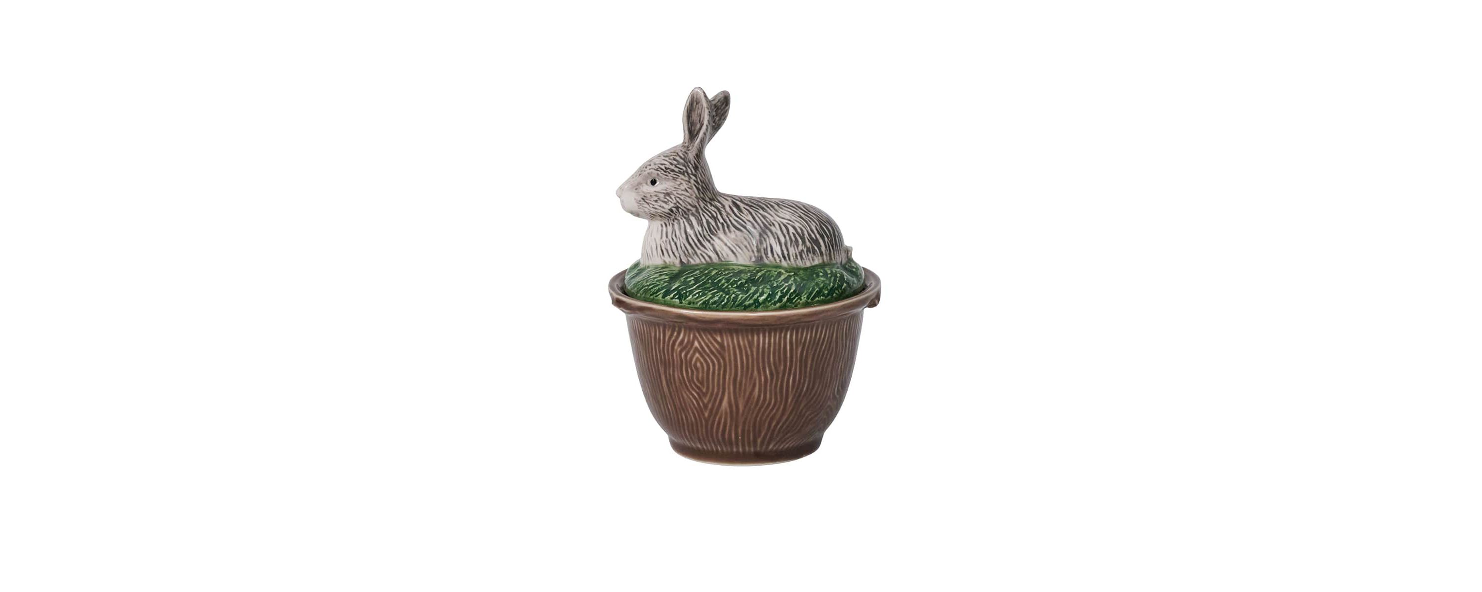 Forest Walk Rabbit Bowl with Lid - Multi