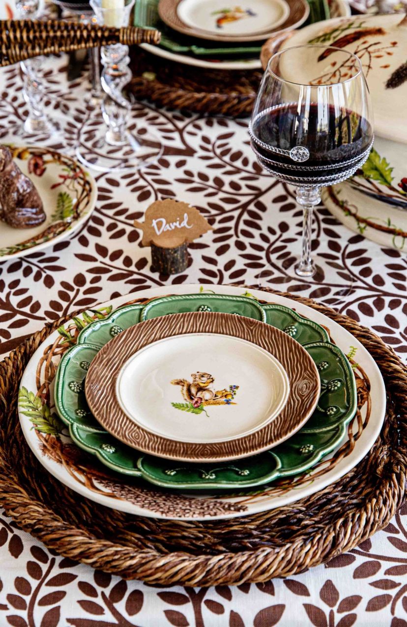 Forest Walk Animal Side/Cocktail Plate Assorted Set/4