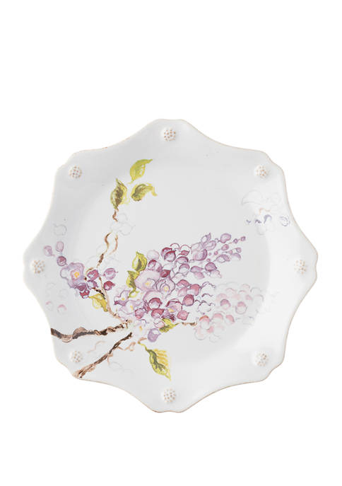 Berry & Thread Floral Sketch Wisteria Dessert or Salad Plate
