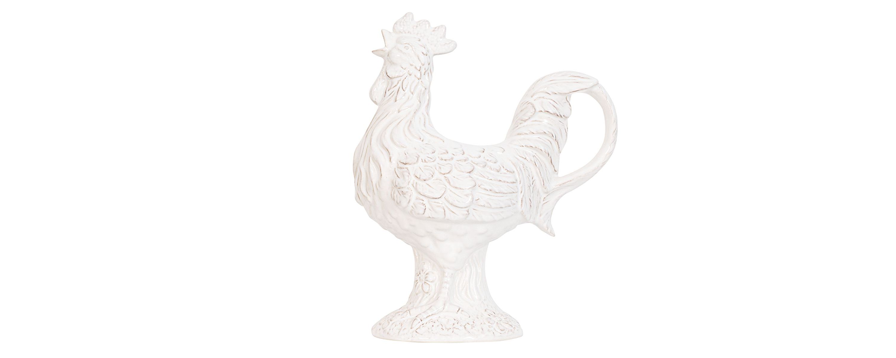 Clever Creatures Ceramic Rooster Pitcher