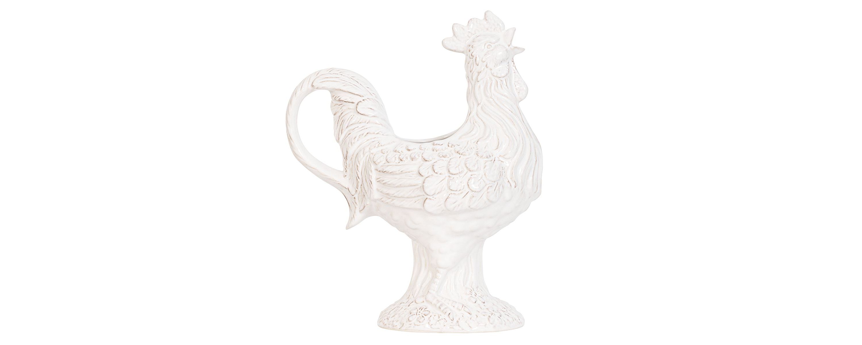 Clever Creatures Ceramic Rooster Pitcher