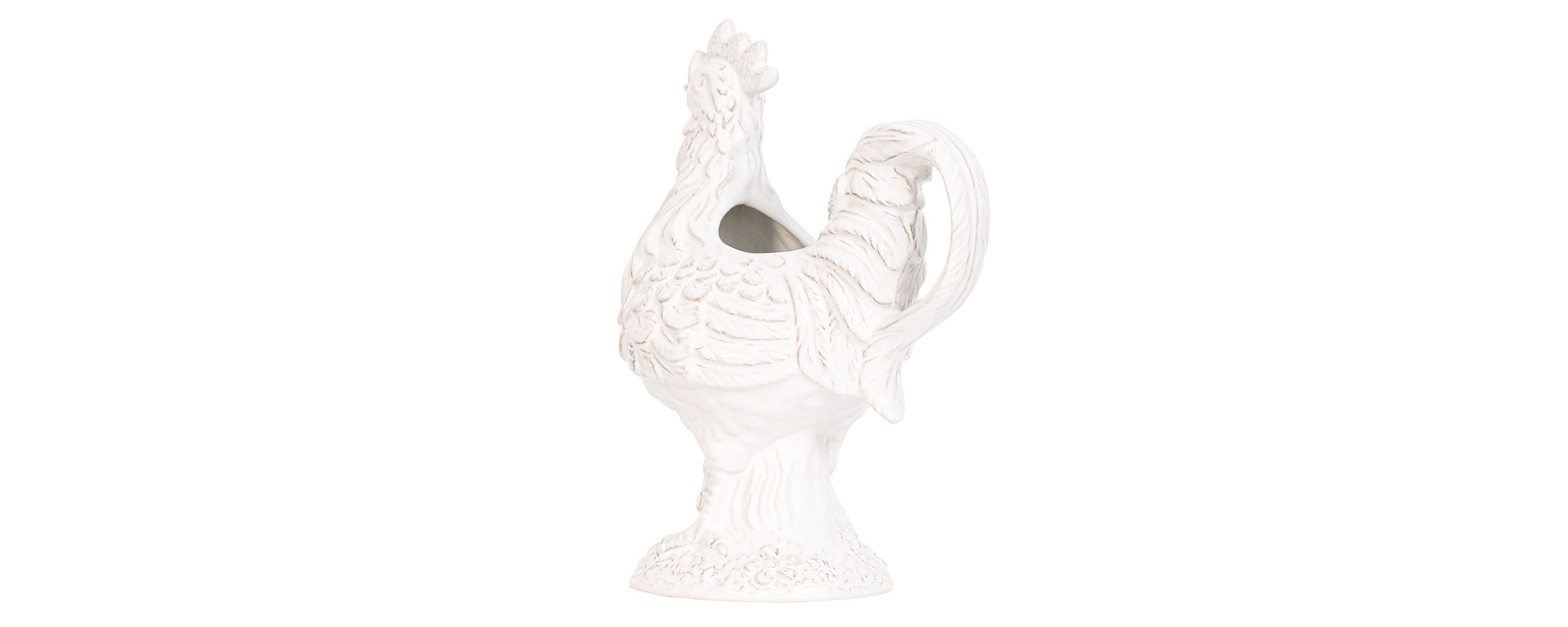Clever Creatures Ceramic Rooster Pitcher