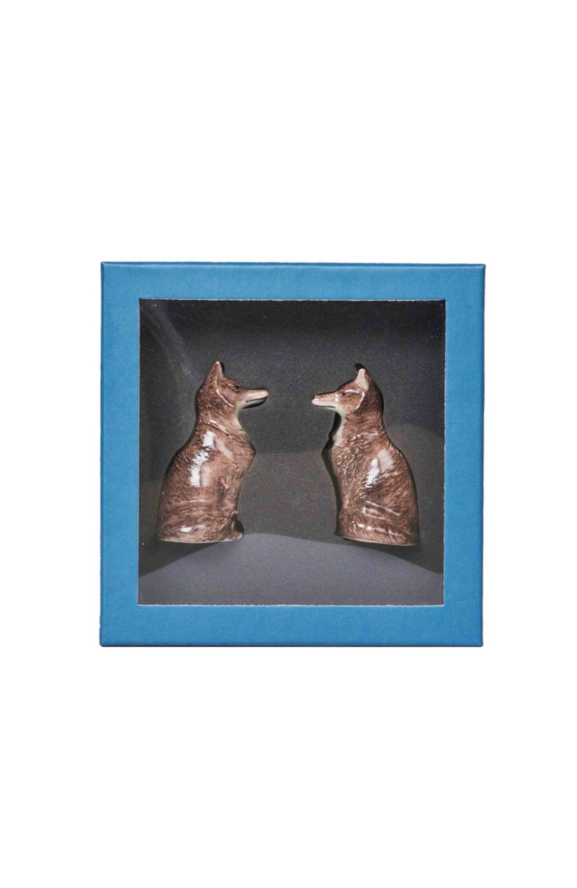 Clever Creatures Fox Salt and Pepper Set/2pc