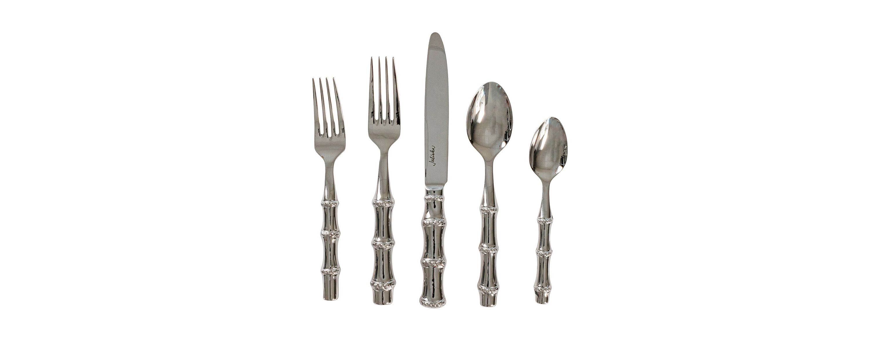 Bamboo 20pc Place Setting - Polished