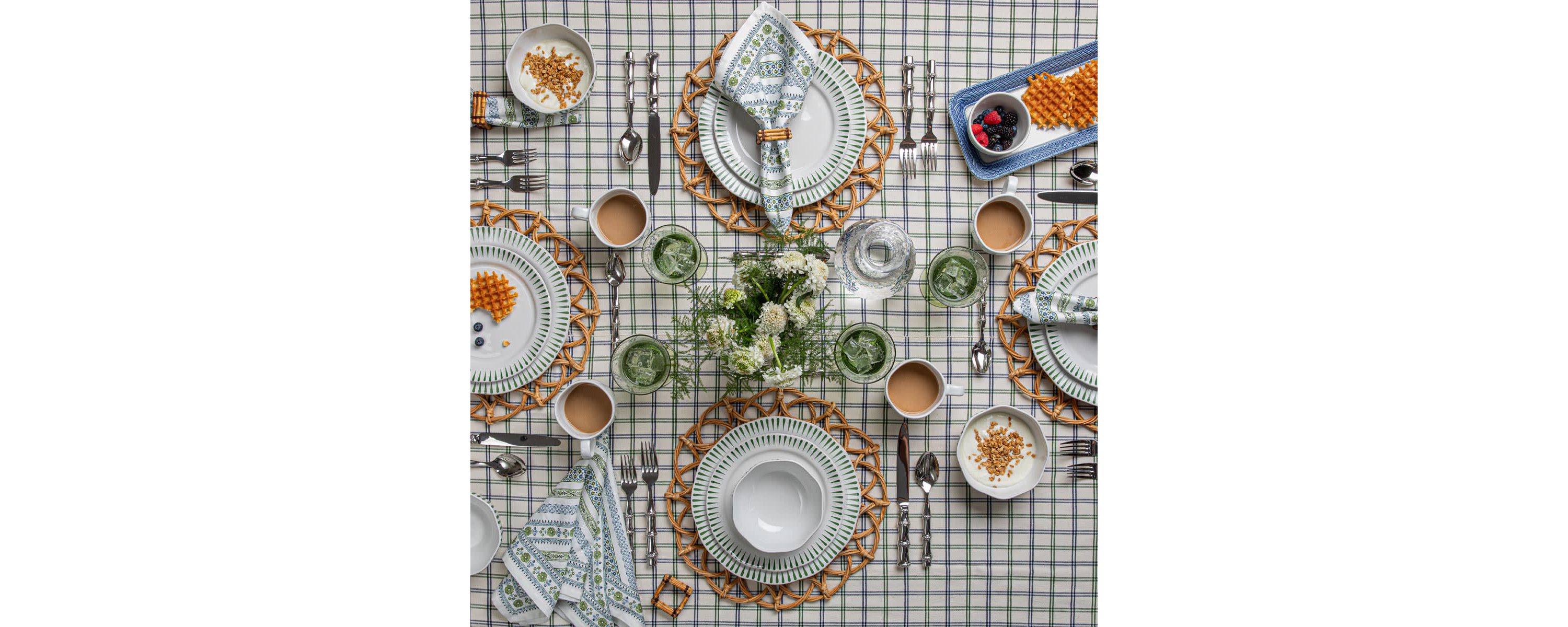 Bamboo 20pc Place Setting - Polished