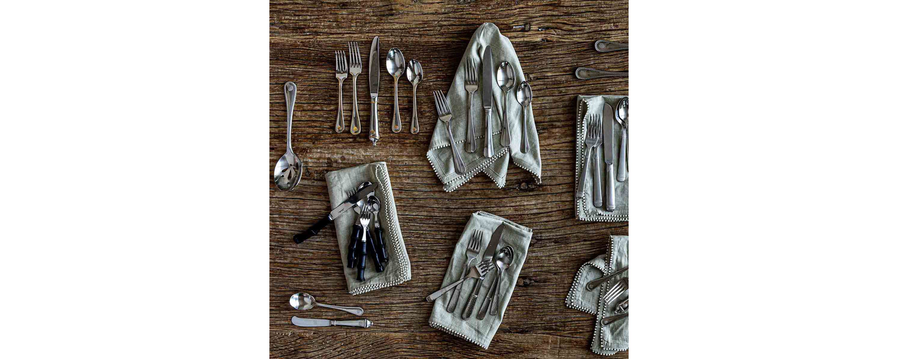 Berry & Thread 20pc Place Setting - Polished with Gold