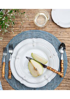 Berry & Thread Whitewash Flared Dinner Plate