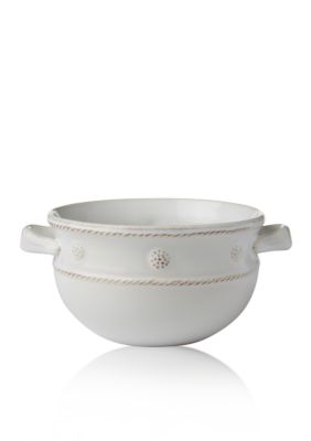 Berry & Thread Whitewash 2-Handled Soup/Chili Bowl