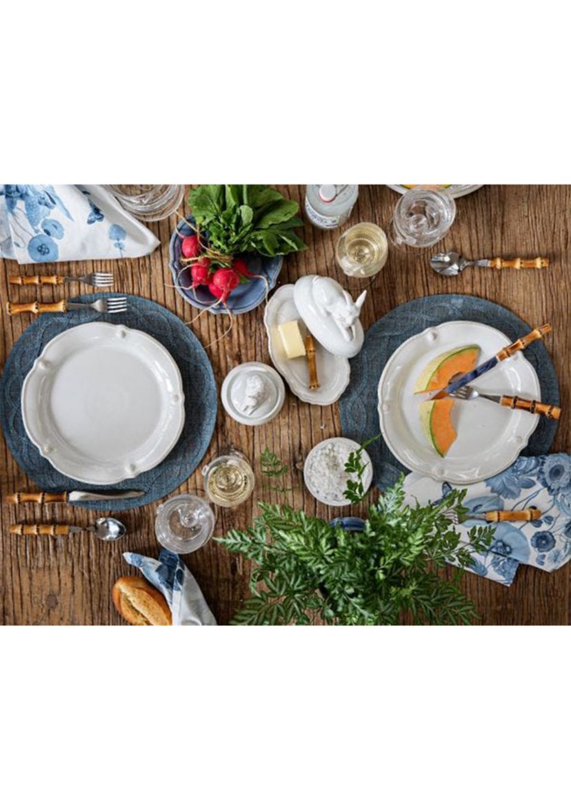 Berry & Thread Whitewash 10 Inch  Serving Bowl