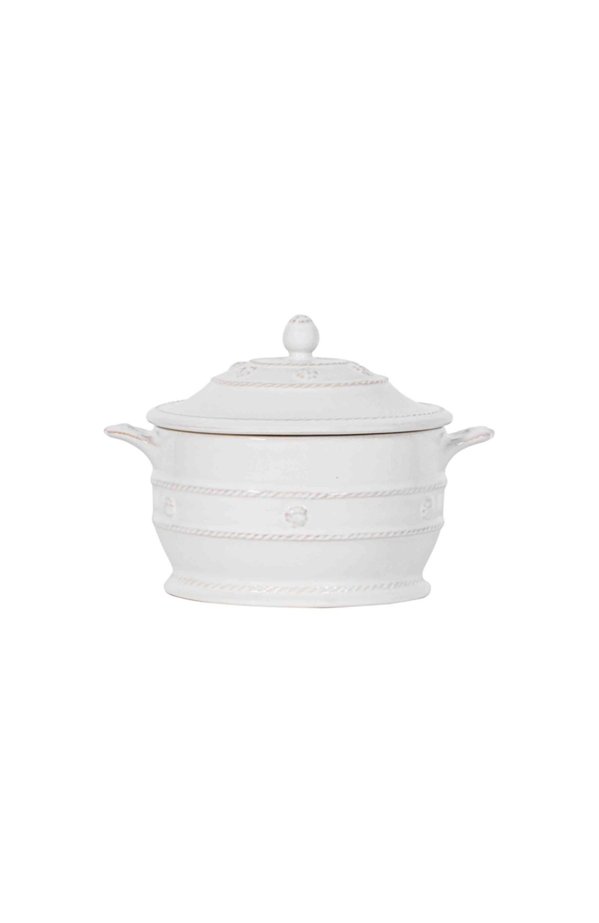 Berry & Thread Mini Cocotte with Lid - Whitewash