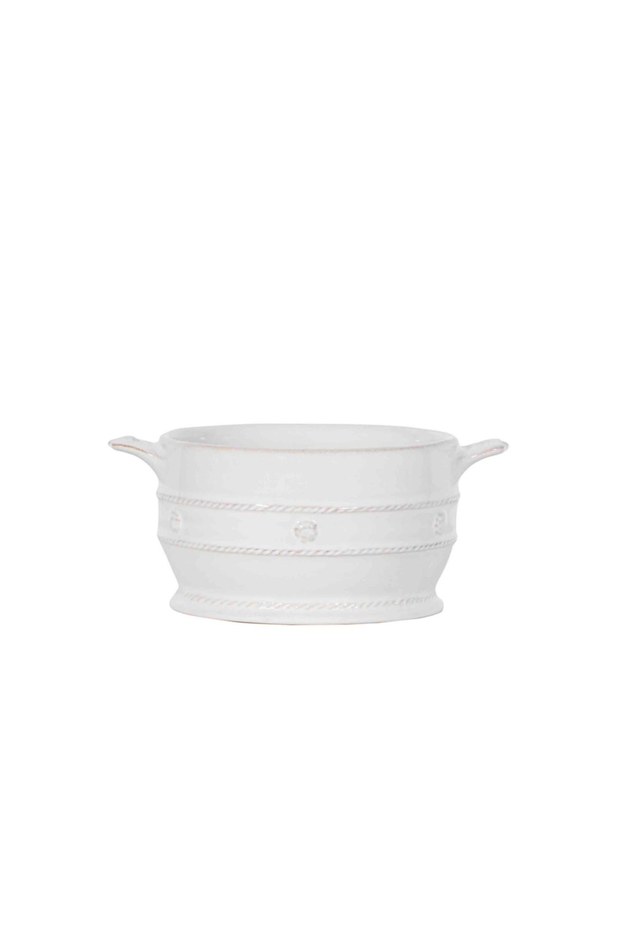 Berry & Thread Mini Cocotte with Lid - Whitewash