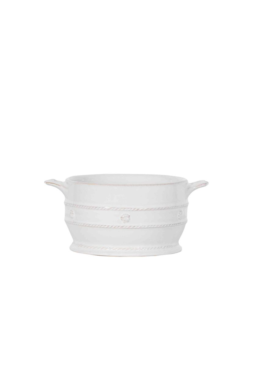 Berry & Thread Mini Cocotte with Lid - Whitewash