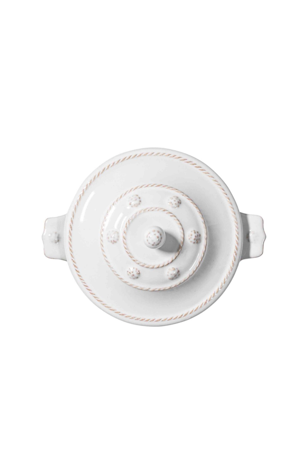 Berry & Thread Mini Cocotte with Lid - Whitewash