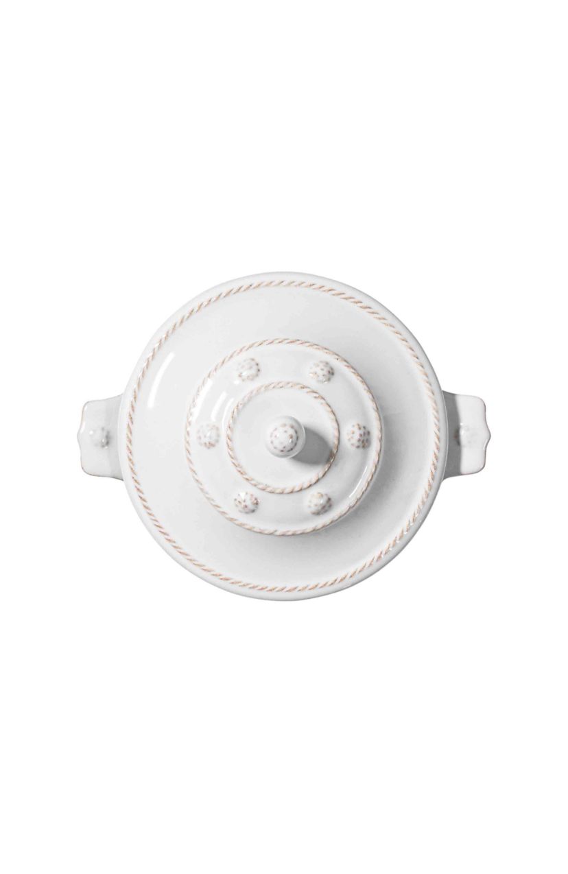 Berry & Thread Mini Cocotte with Lid - Whitewash