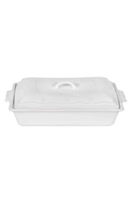 Berry & Thread 13" Rectangular Baker with Lid - Whitewash