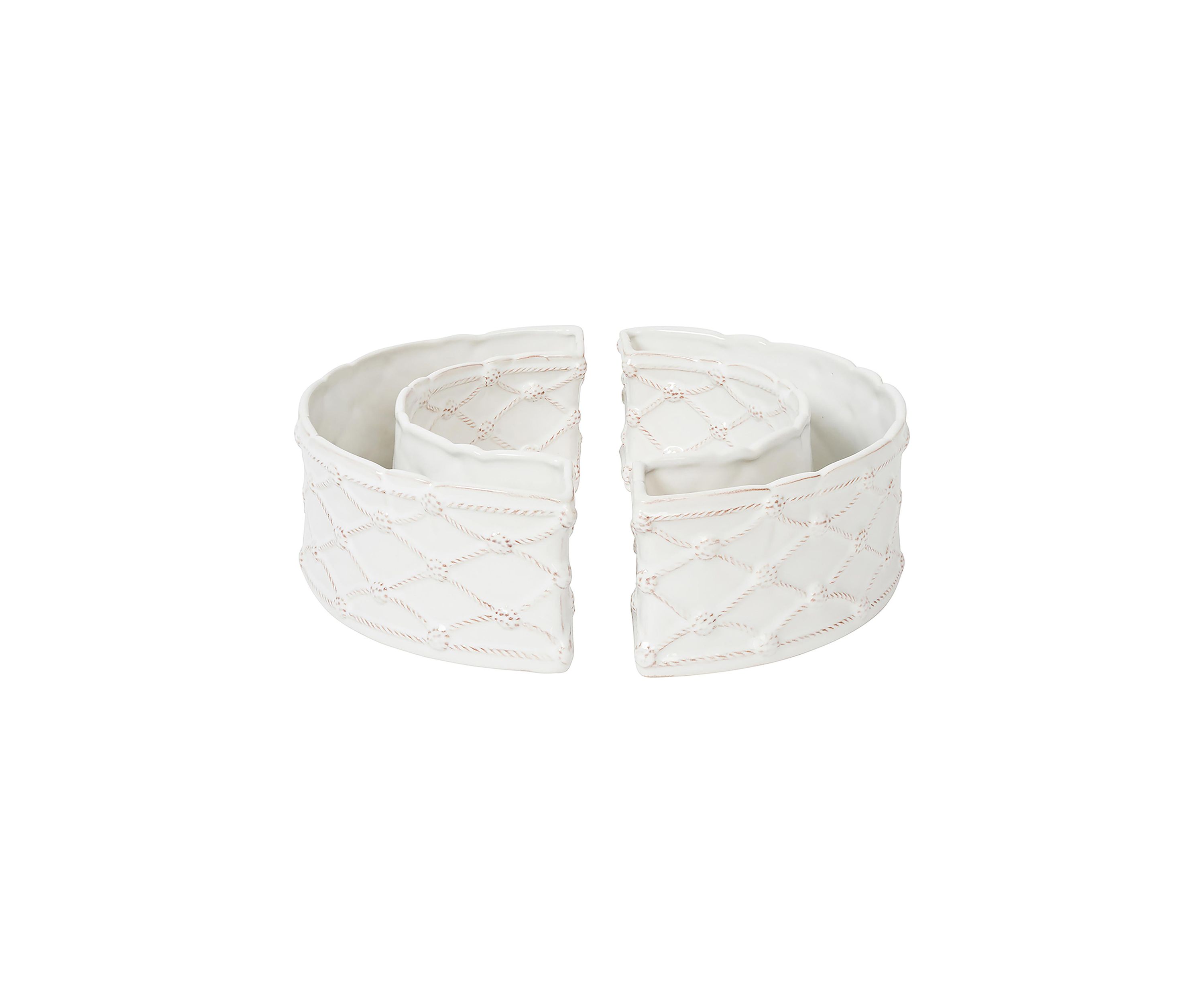 Berry & Thread Petite Parterre Garden Half Circle Vase Set - Whitewash