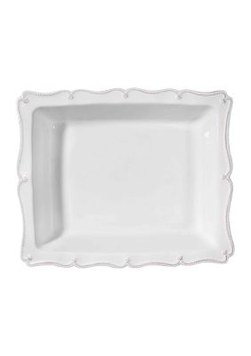 Berry & Thread 17" Rectangular Baker - Whitewash