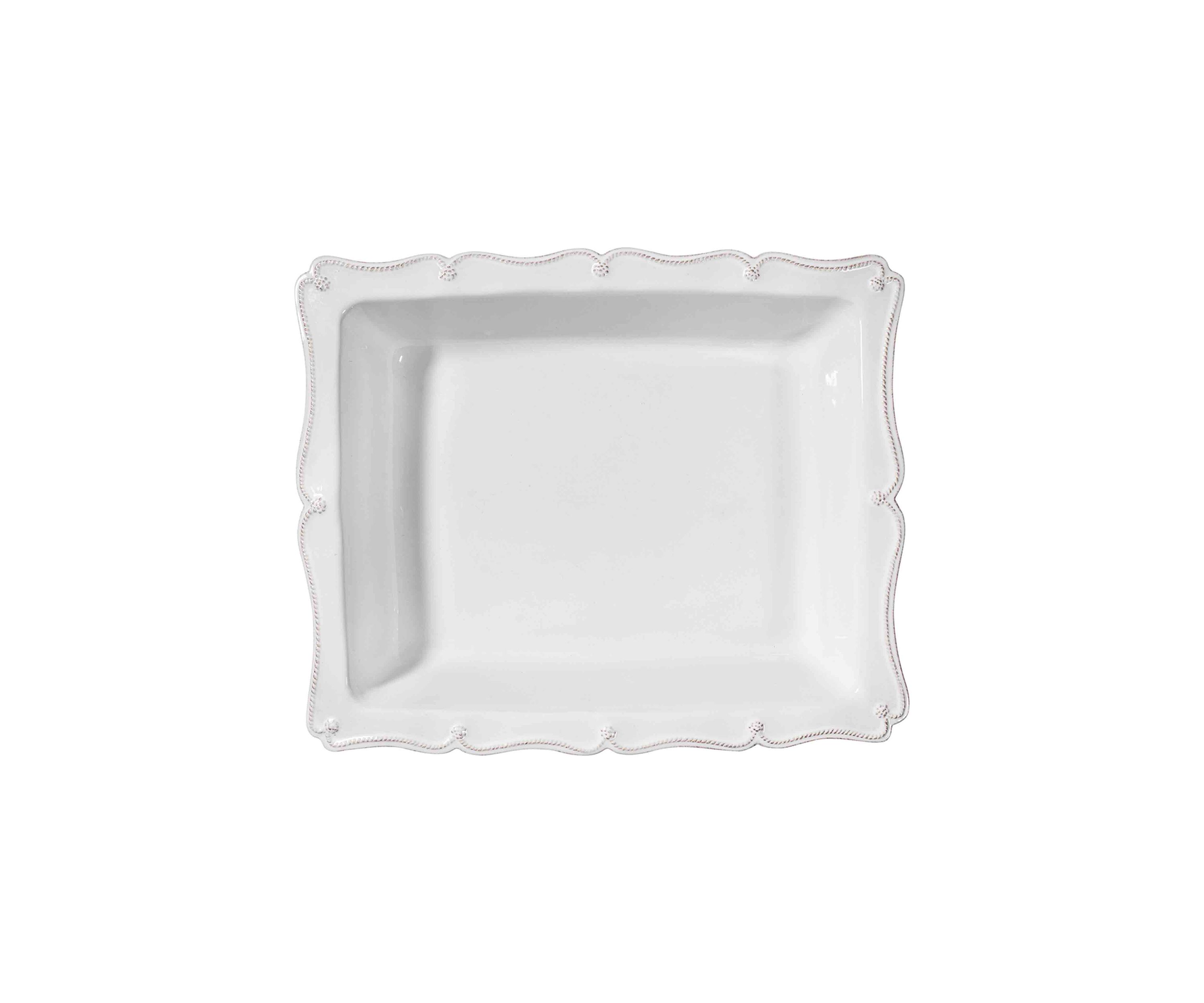 Berry & Thread 17" Rectangular Baker - Whitewash