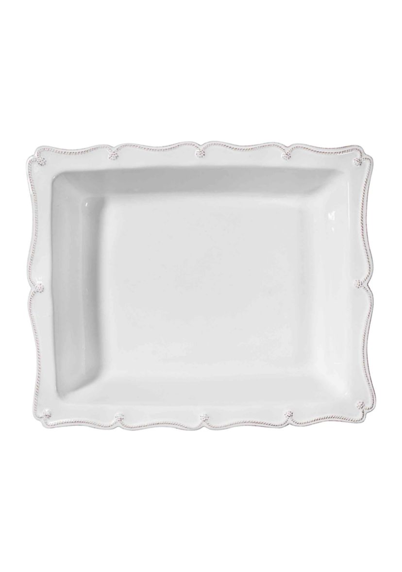 Berry & Thread 17" Rectangular Baker - Whitewash