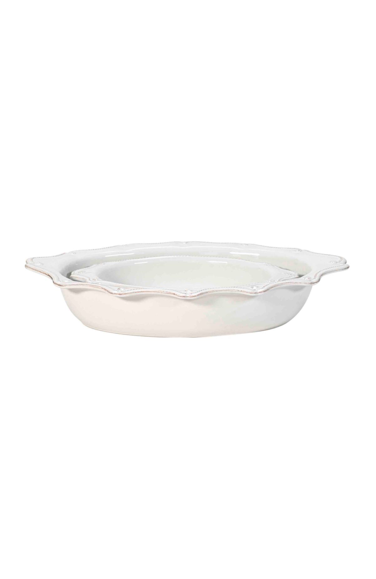 Berry & Thread Oval Baker Set/2pc - Whitewash