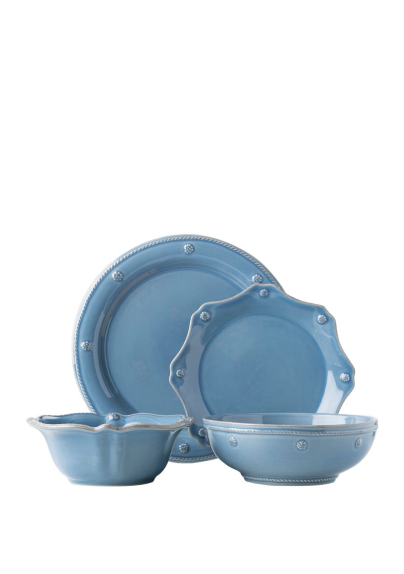 Berry and Thread Chambray 4 Piece Place Setting