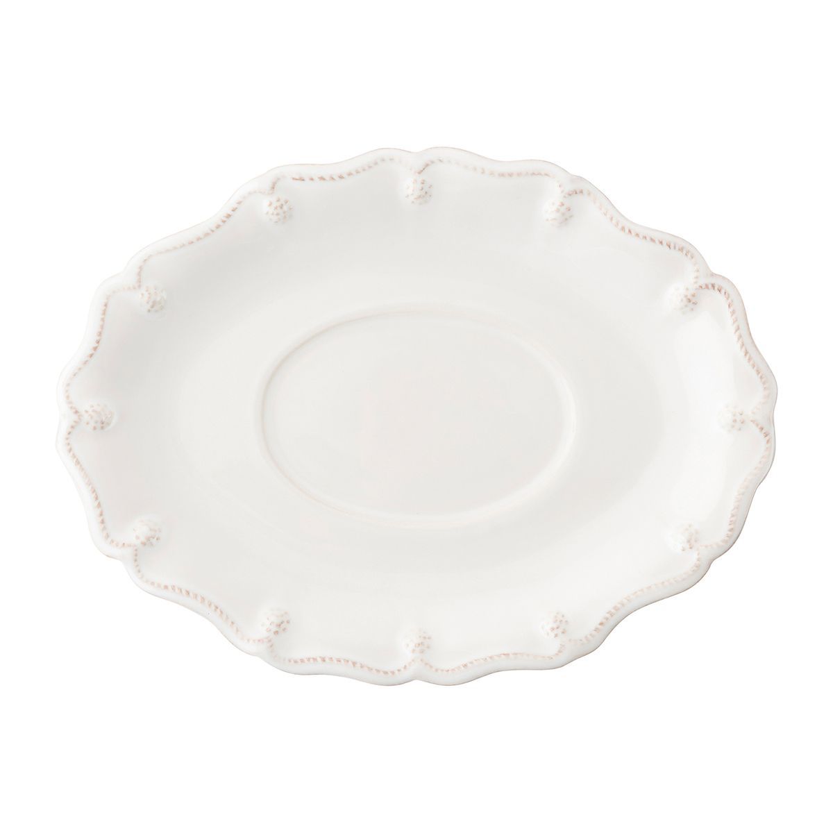 Berry & Thread Sauce Boat and Stand - Whitewash