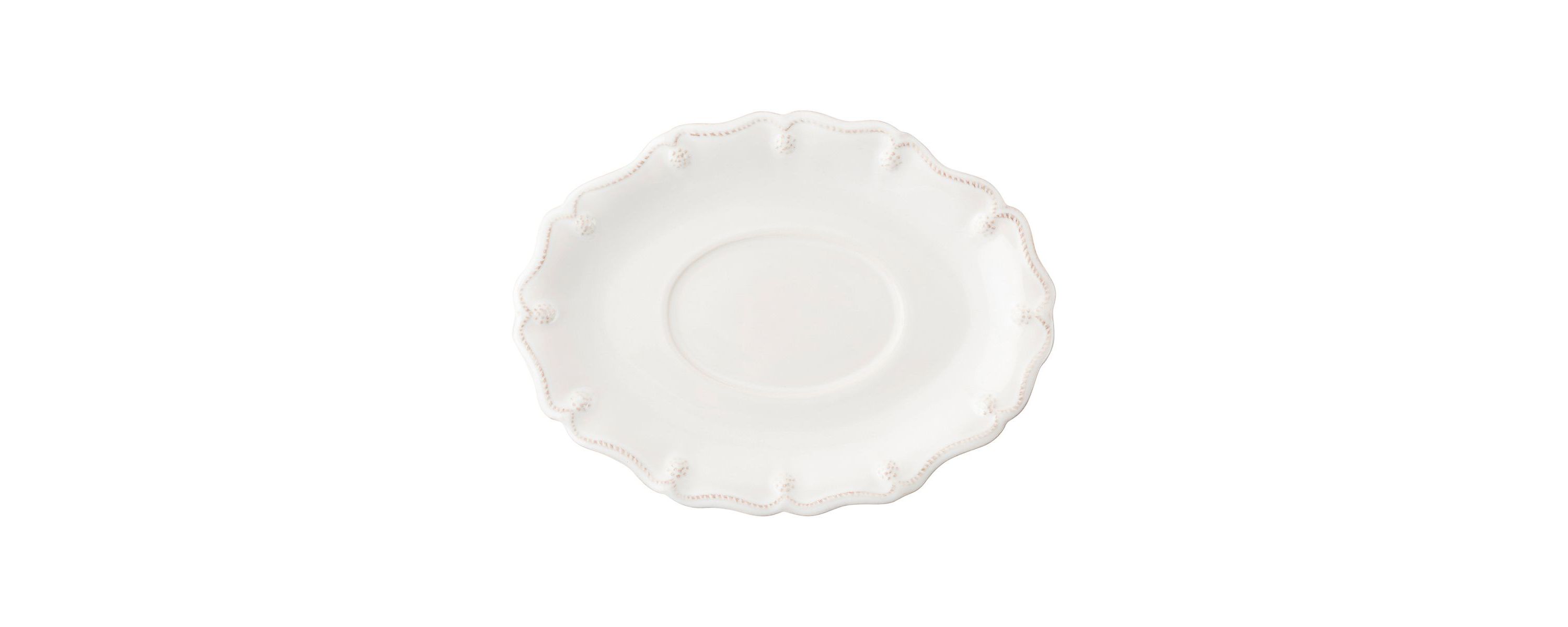 Berry & Thread Sauce Boat and Stand - Whitewash