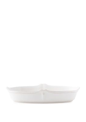 12 Inch Berry & Thread Whitewash Oblong Serving Dish