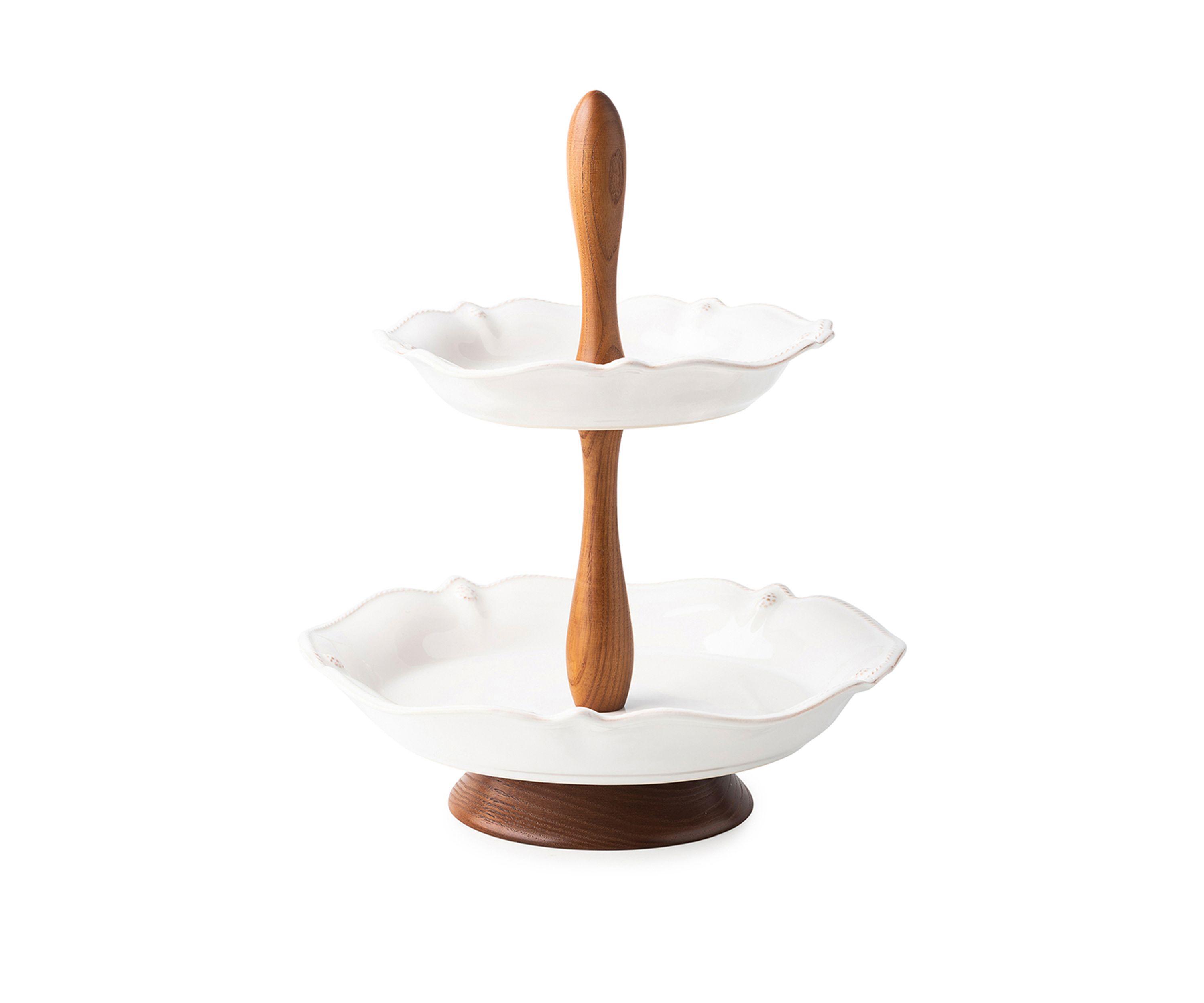 Berry & Thread Whitewash Tiered Serving Stand