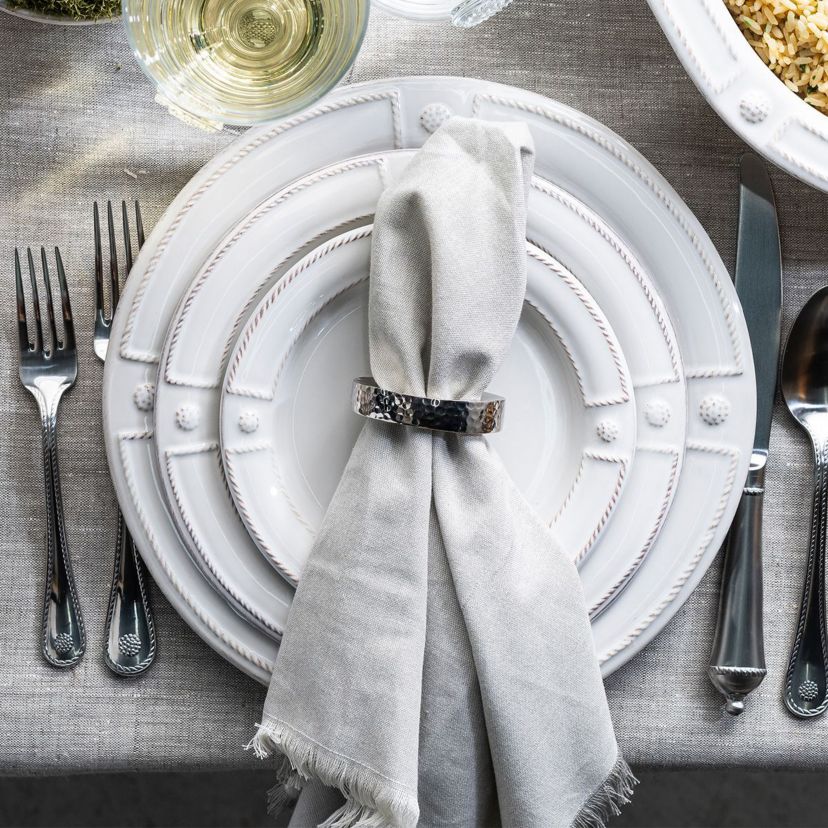 Berry & Thread French Panel 16pc Place Setting - Whitewash