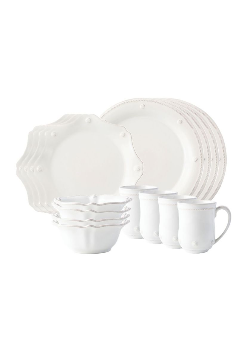Berry & Thread Classic 16pc Place Setting - Whitewash