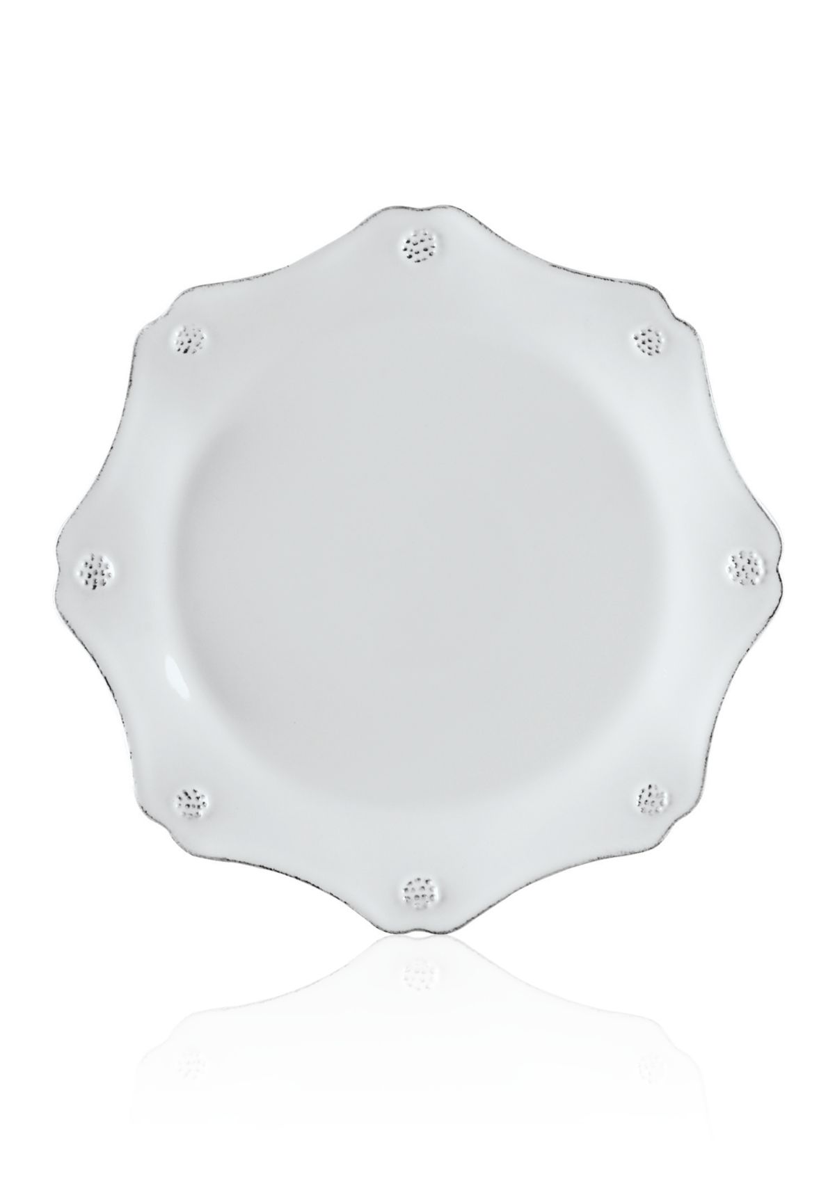 Berry & Thread Whitewash Scallop Dessert/Salad Plate