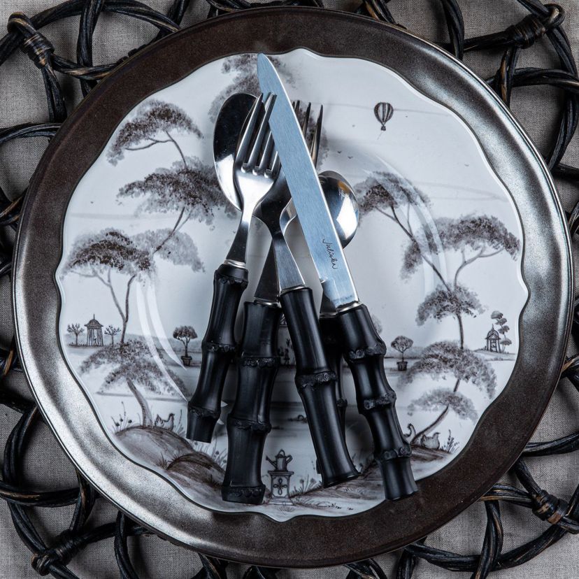 Bamboo 5pc Place Setting - Black